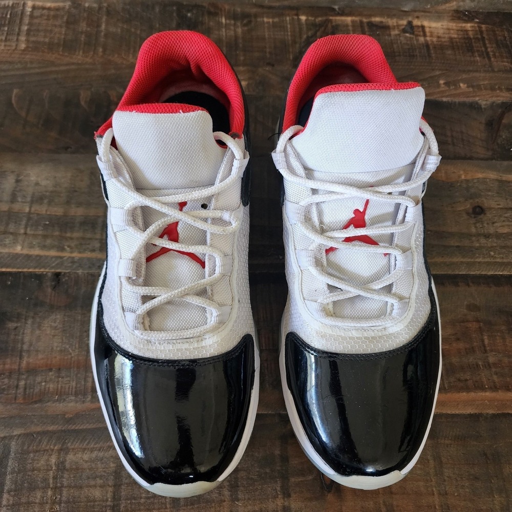 Nike Air Jordan 11 CMFT Low Bred Black White Red Mens Size 12, Streetwear Retro - Picture 2 of 9